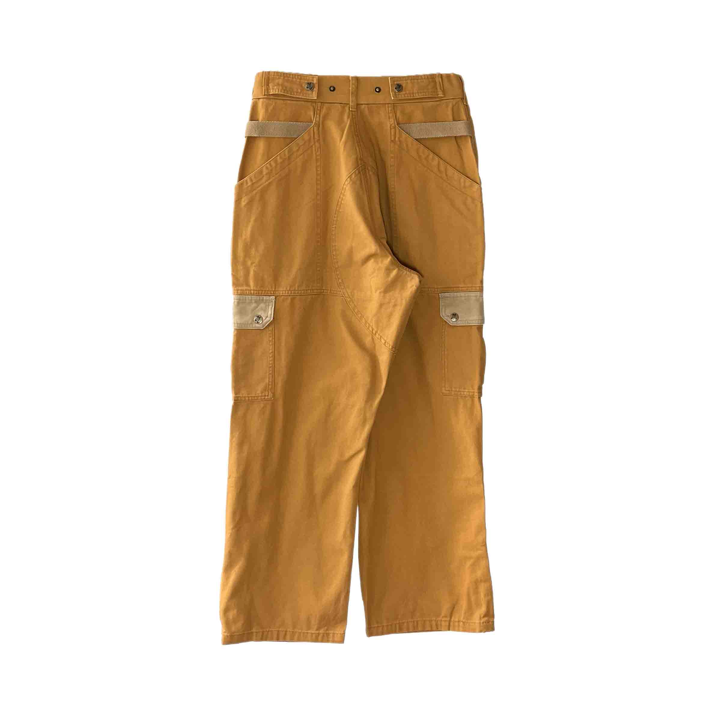 Waist: 27" x Inseam: 26" 2-Tone Burnt Orange Straight Uniform Cargo Pants
