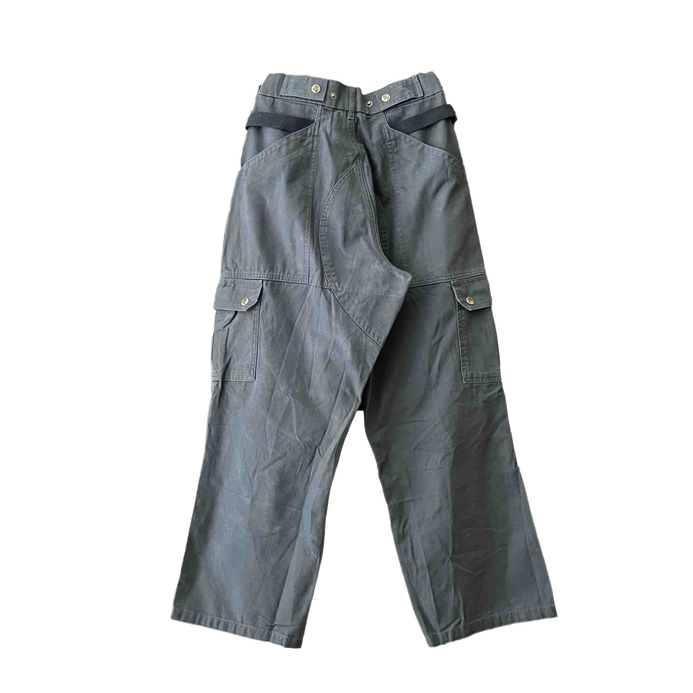 Waist: 25" x Inseam: 27" Dark Gray Uniform Cargo Pants-2