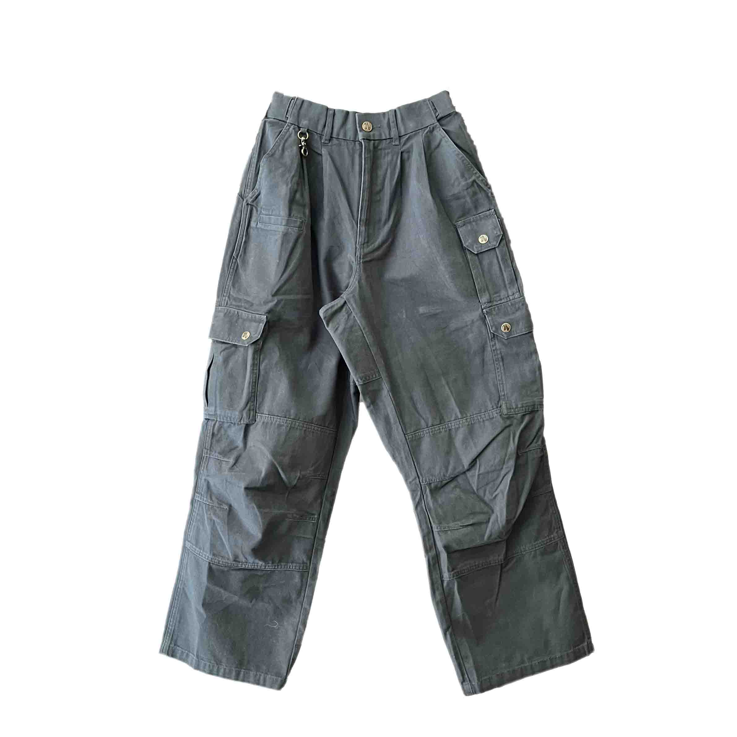 Waist: 25" x Inseam: 27" Dark Gray Uniform Cargo Pants-1