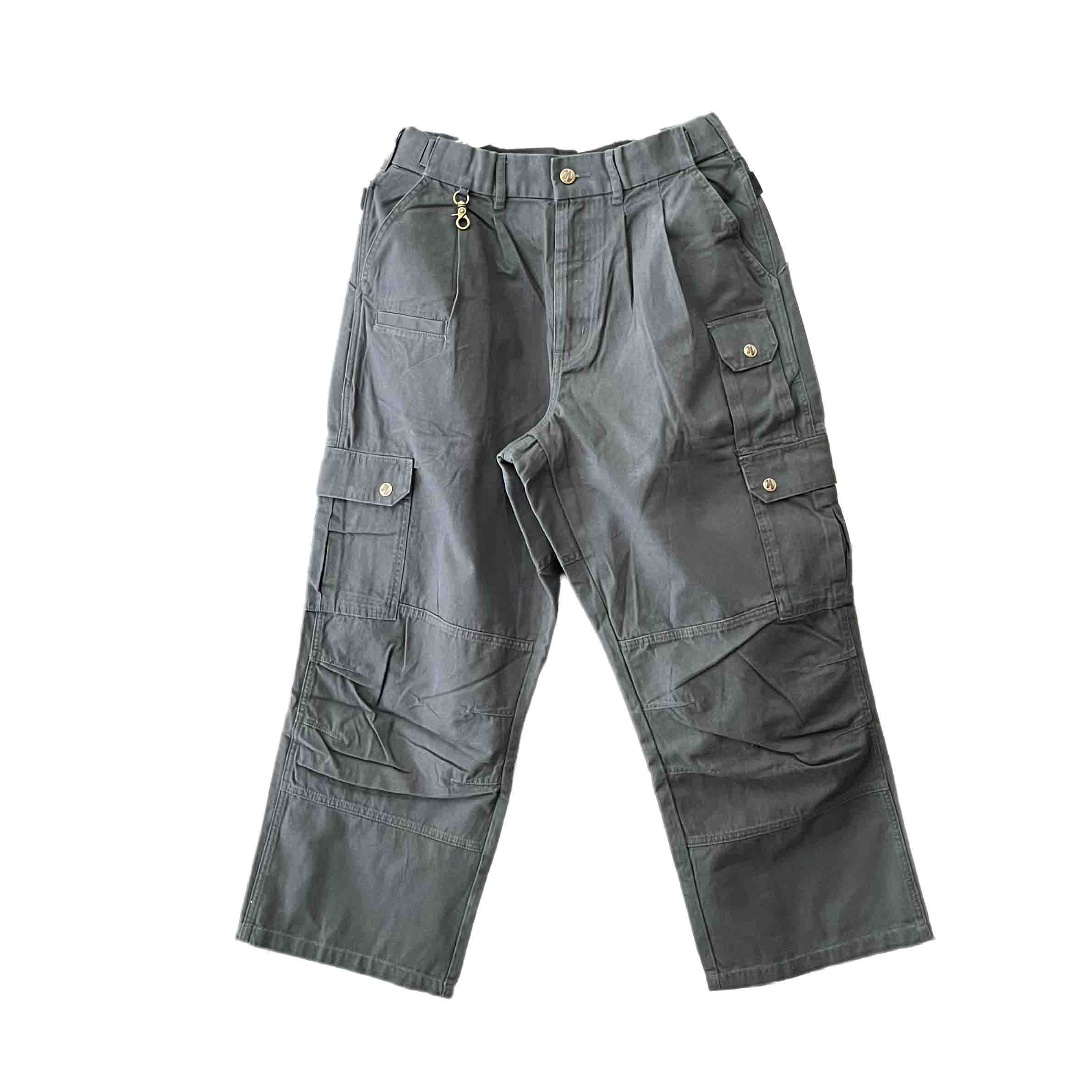 Waist: 35" x Inseam: 28" Dark Gray Uniform Cargo Pants-1