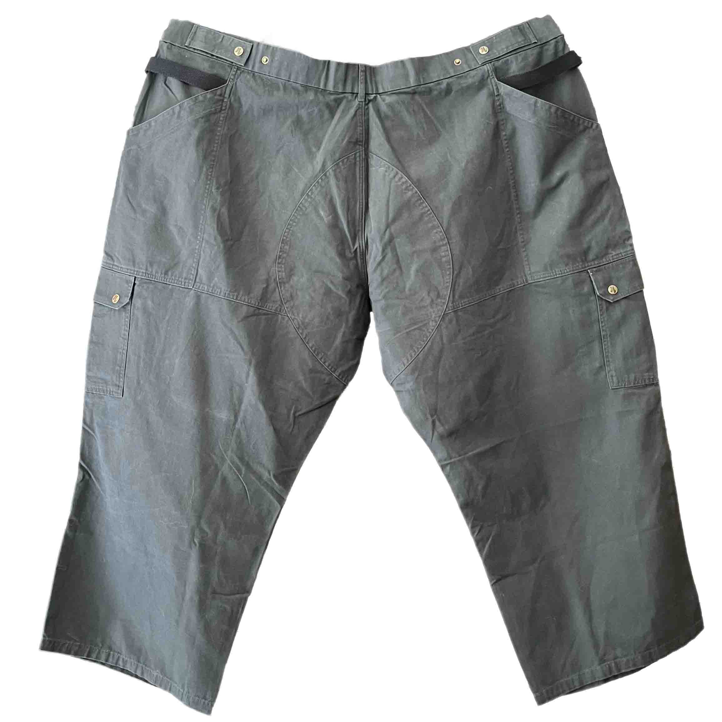 Waist: 54" x Inseam: 28" Dark Gray Uniform Cargo Pants-2
