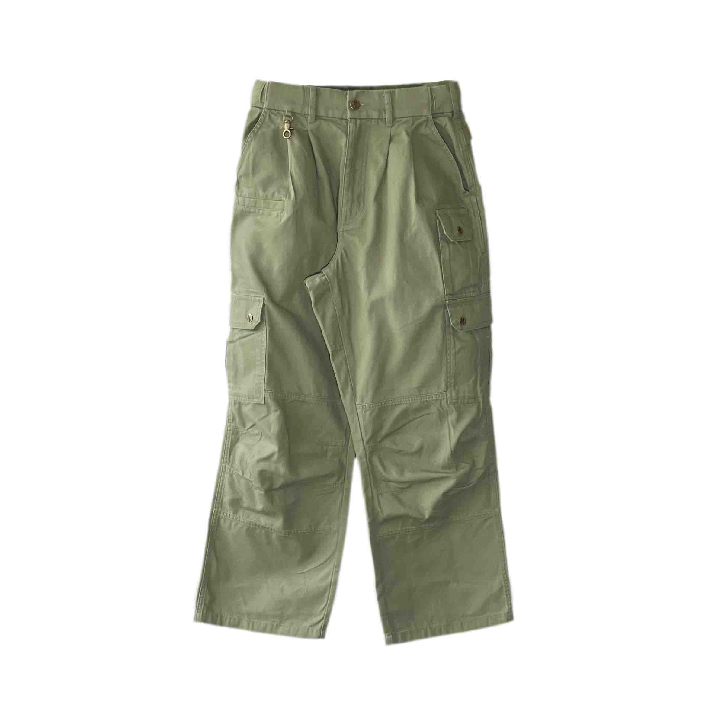 Waist: 29" x Inseam: 27" Green Straight Uniform Cargo Pants
