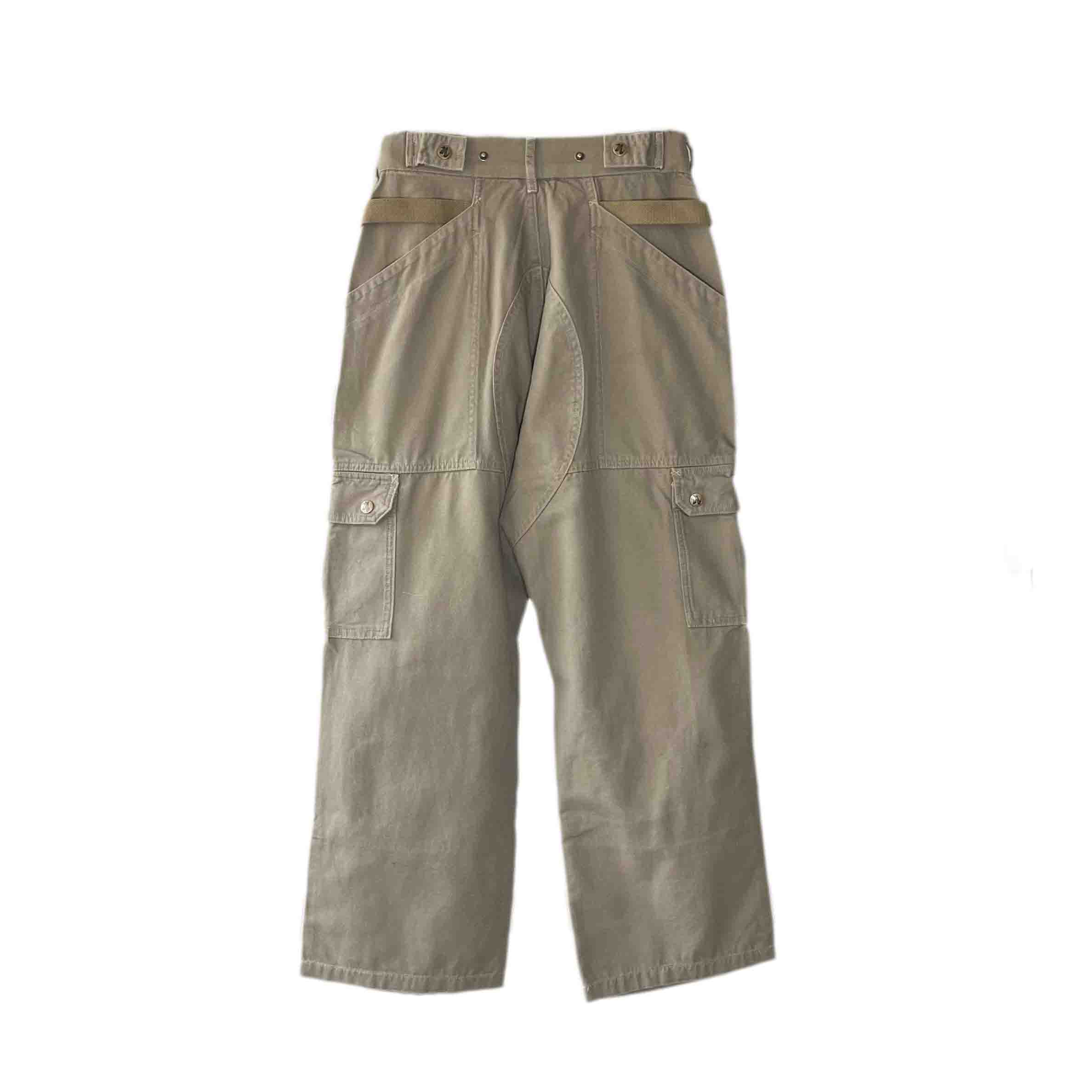 Waist: 27" x Inseam: 26" Light Gray Straight Uniform Cargo Pants