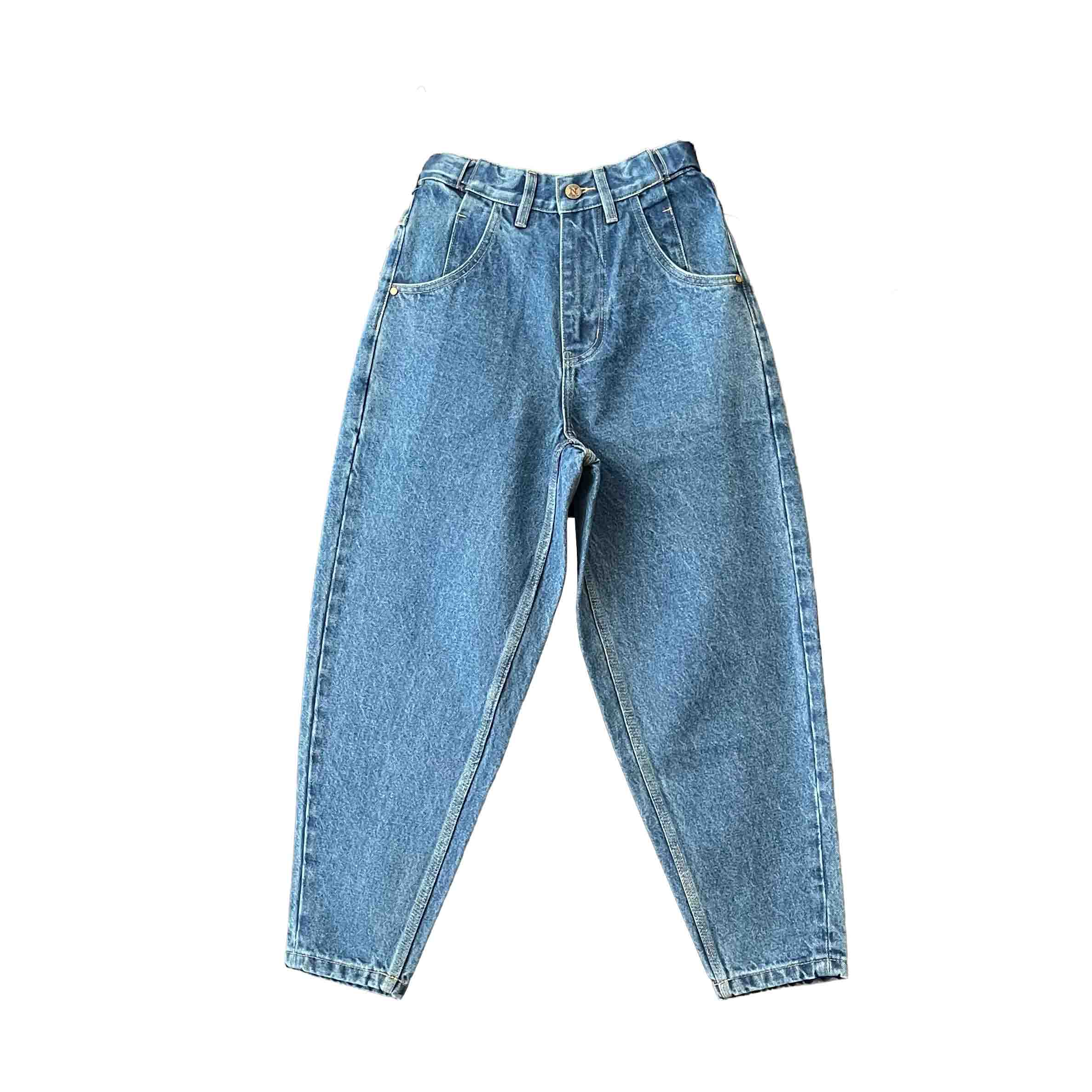 Waist: 24" x Inseam: 24" Navy Tapered Standard Issue Denim Pants-1