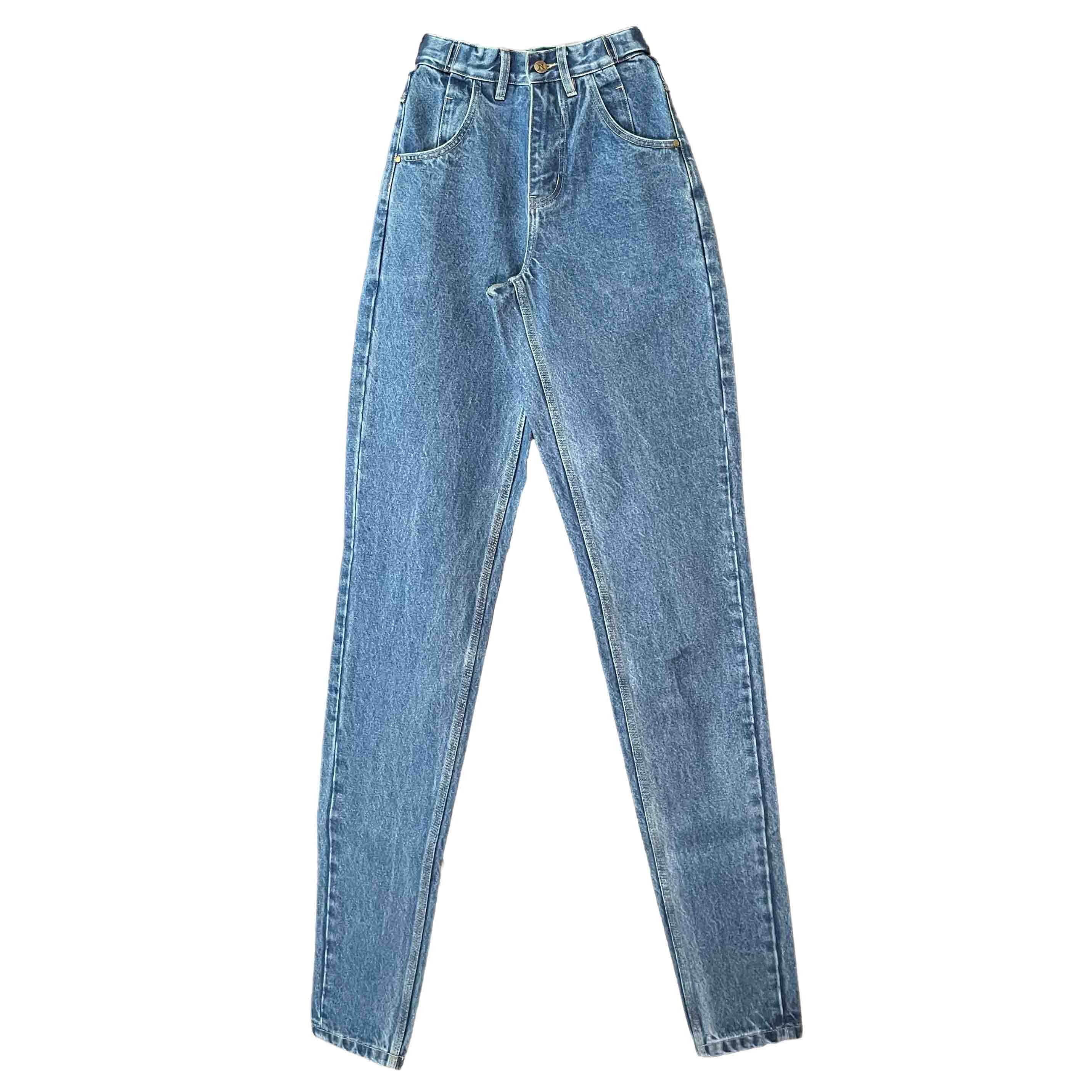 Waist: 24" x Inseam: 40" Navy Tapered Standard Issue Denim Pants-1