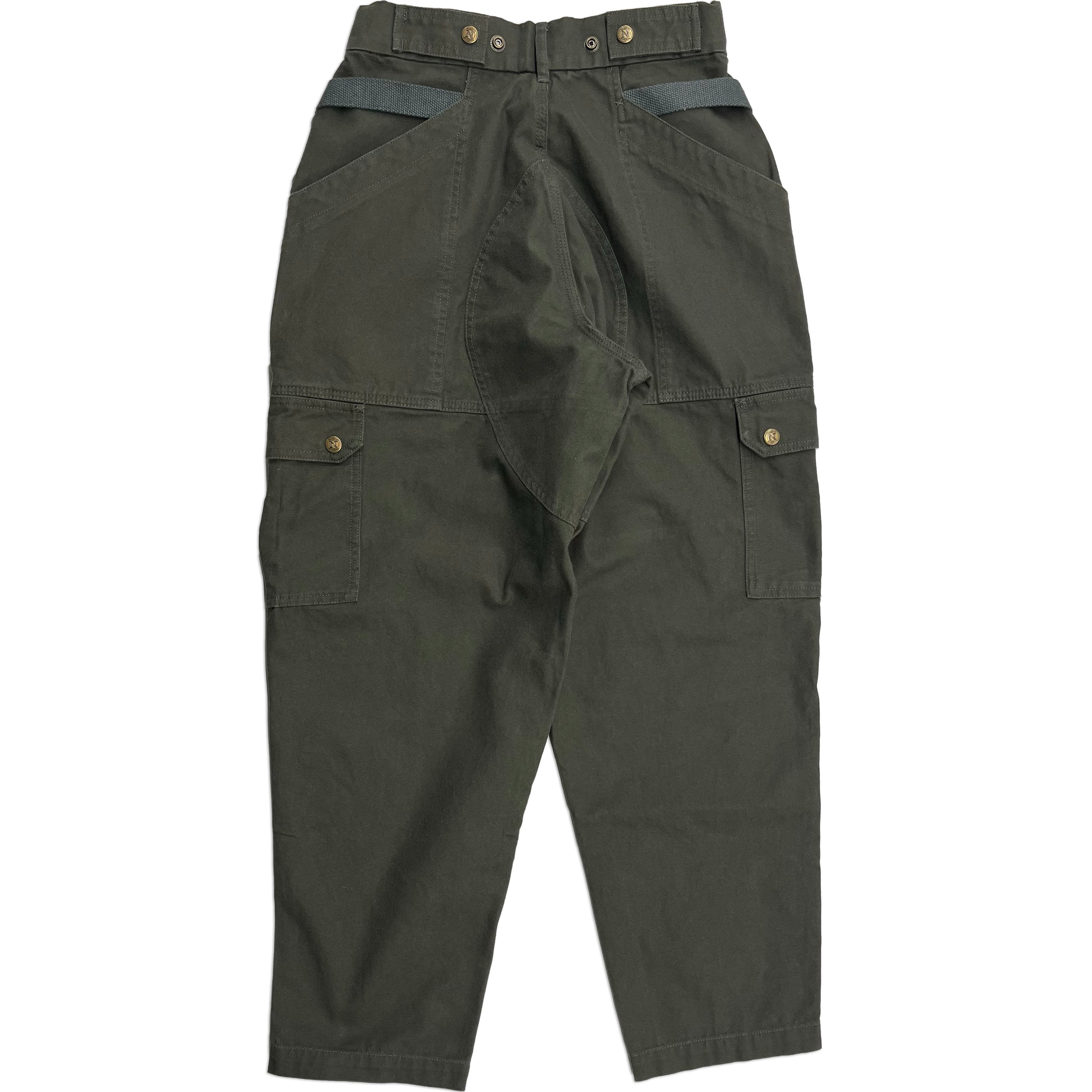 Dark Gray Tapered Uniform Cargo Pants