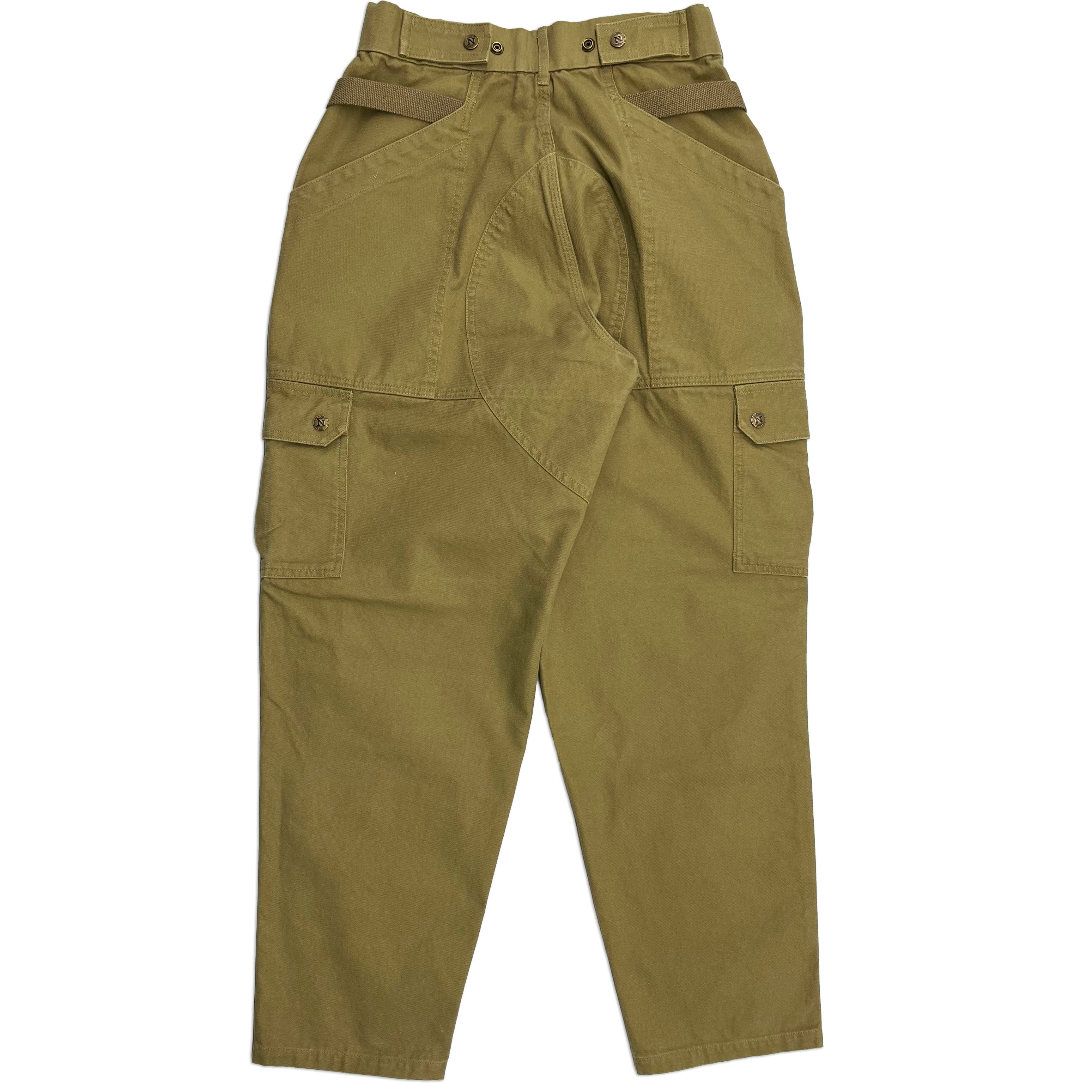 Olive Tapered Uniform Cargo Pants