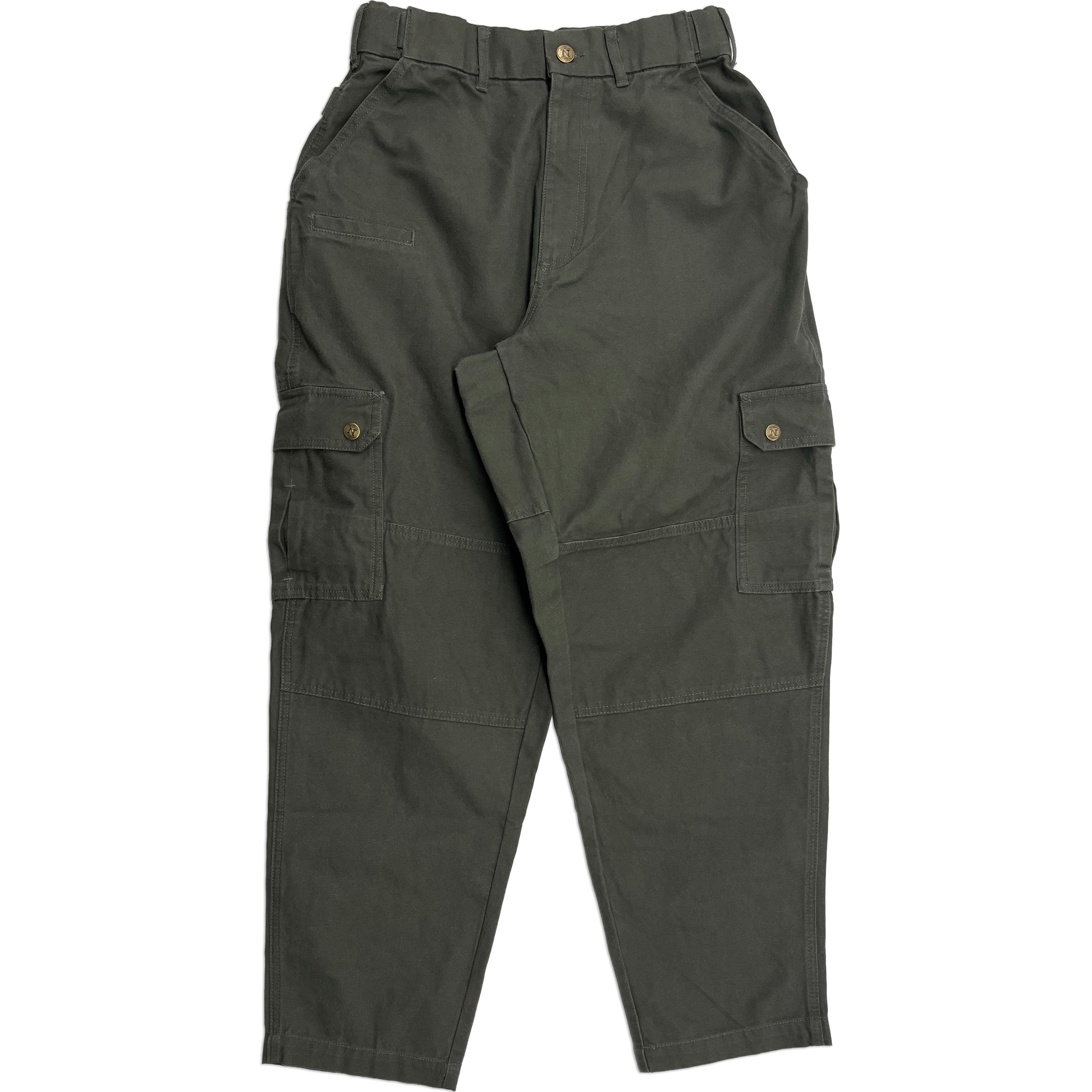 Dark Gray Tapered Uniform Cargo Pants