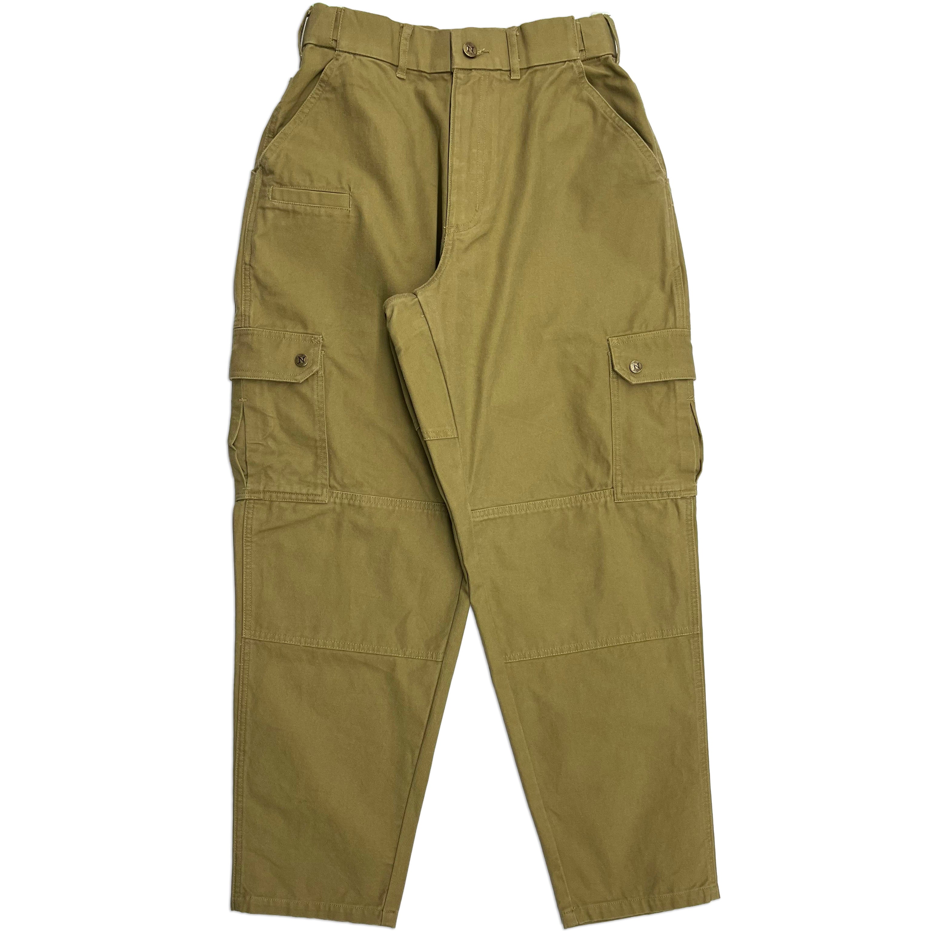 Olive Tapered Uniform Cargo Pants