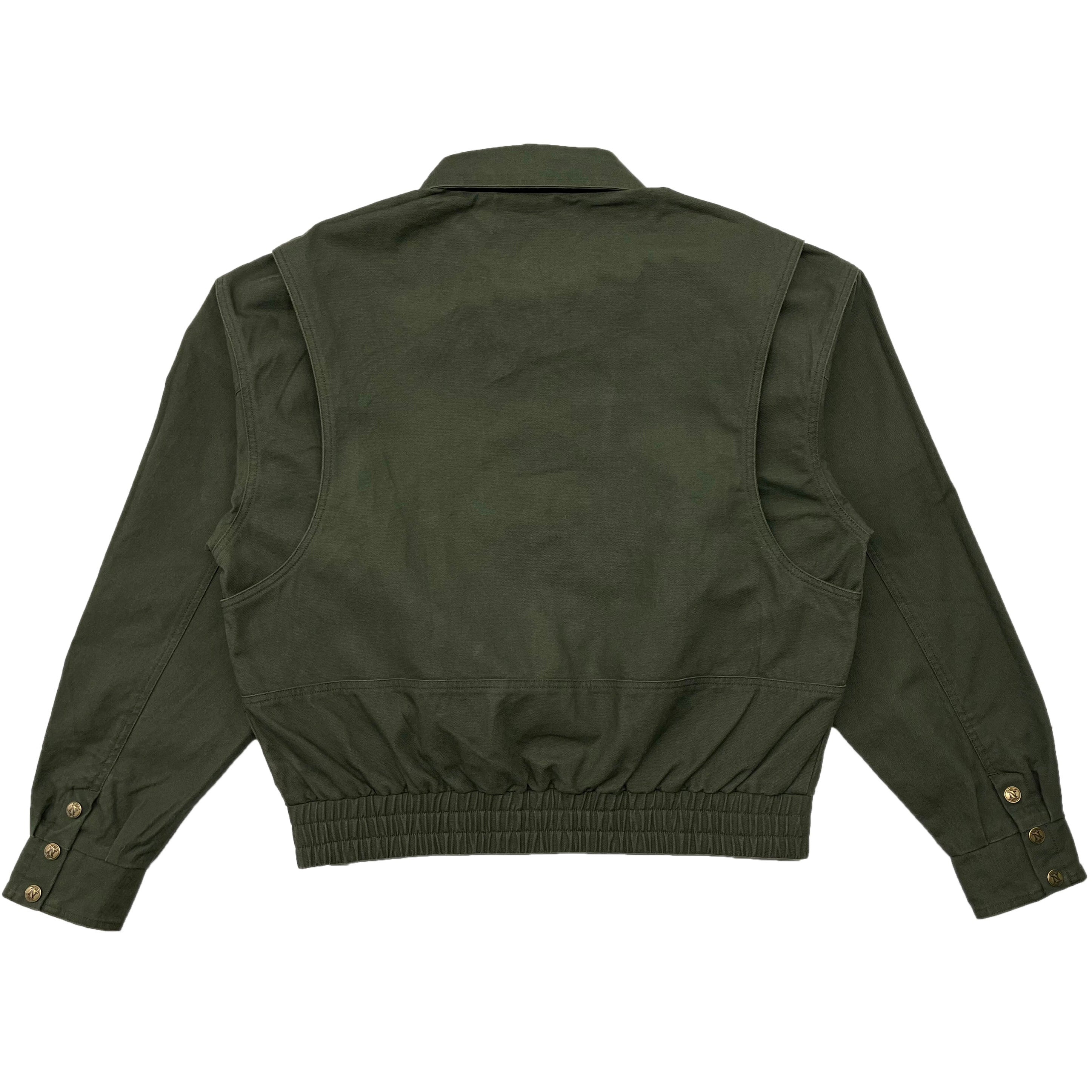 Dark Green Uniform Cargo Jacket