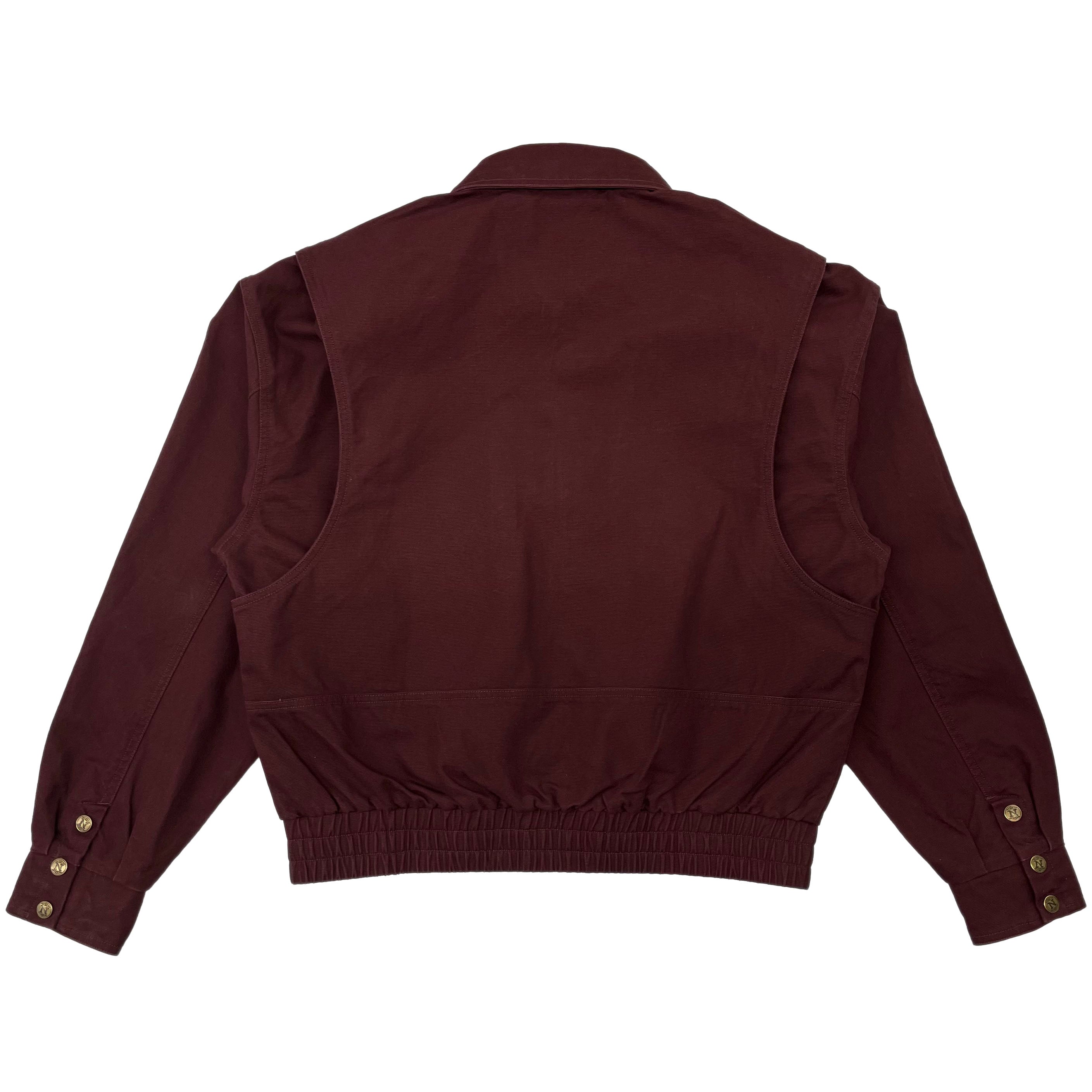Maroon Uniform Cargo Jacket