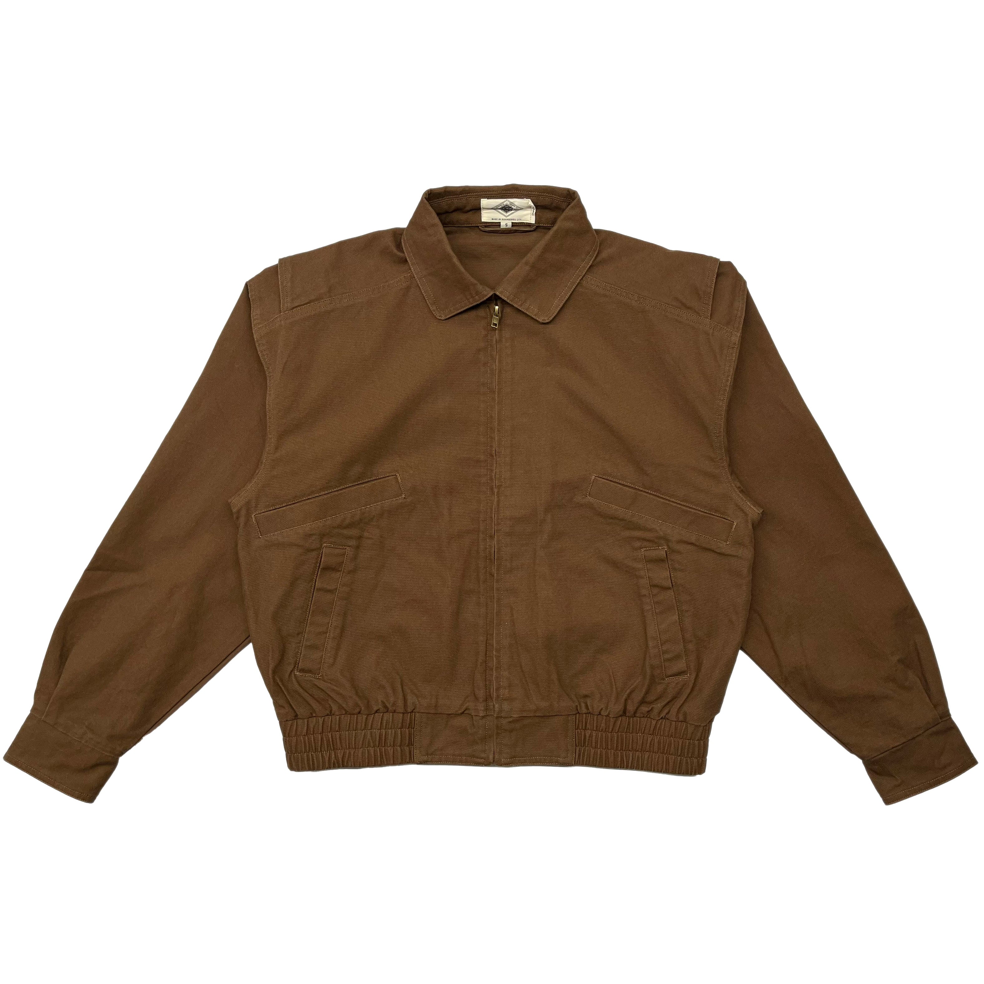 Brown Uniform Cargo Jacket