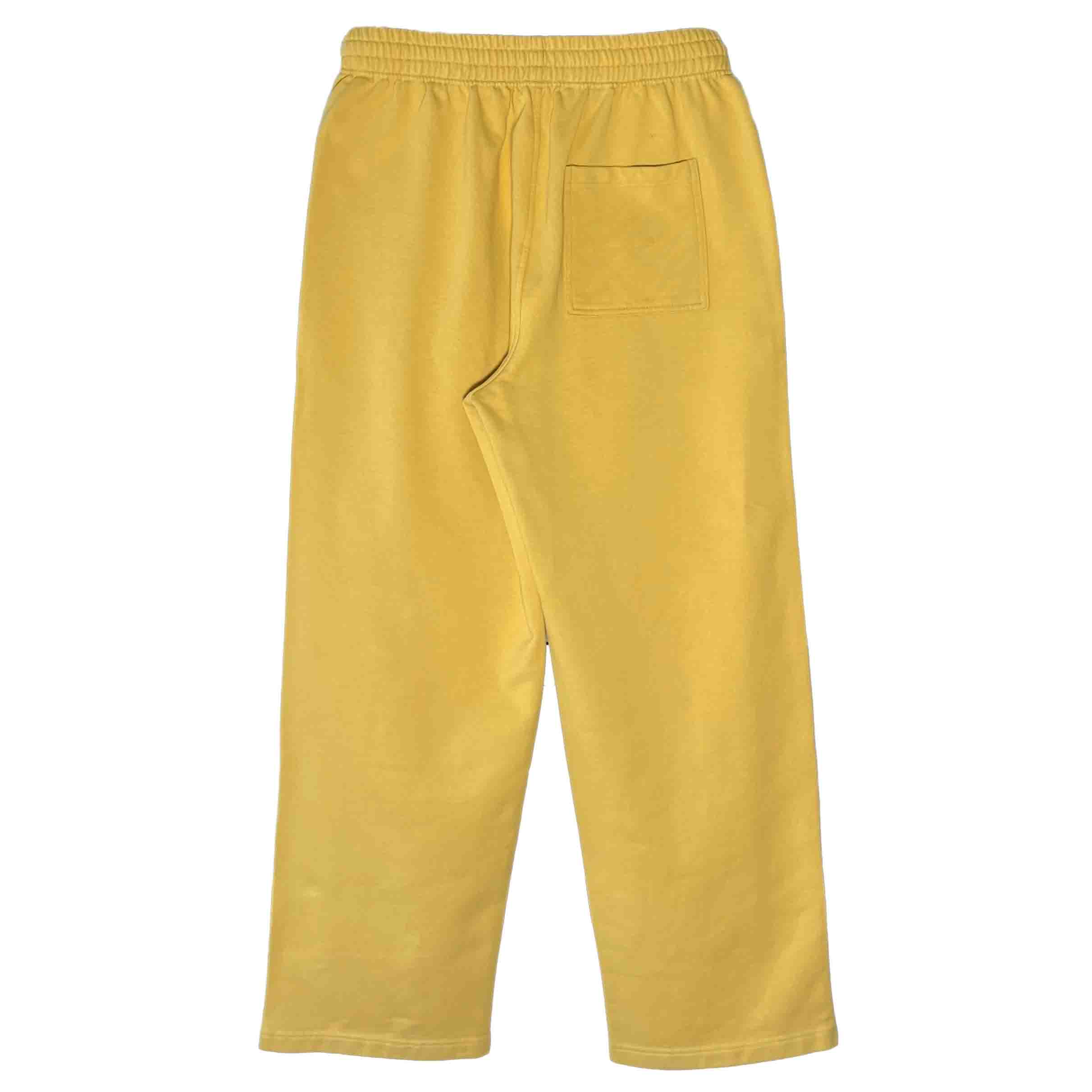Yellow Straight Sweat Pants
